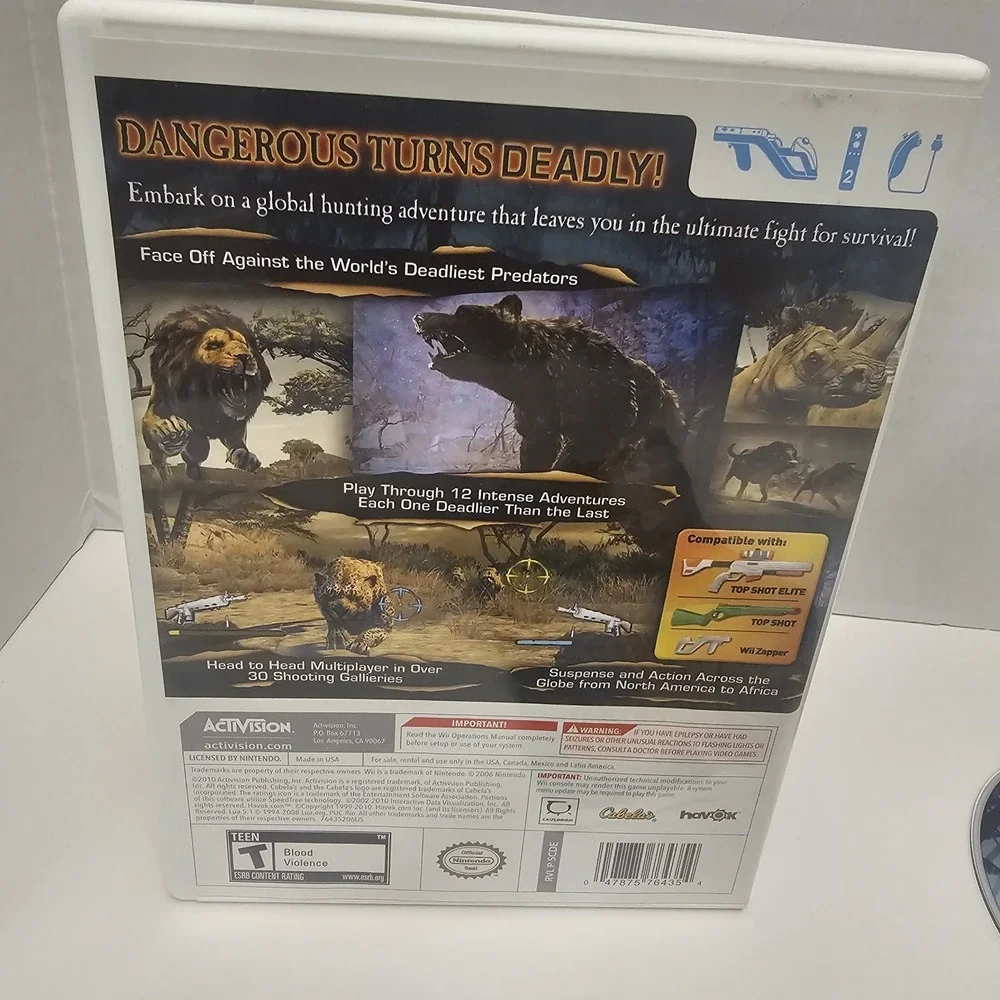 Cabelas Dangerous Hunts 2011 -‎ Nintendo Wii CIB